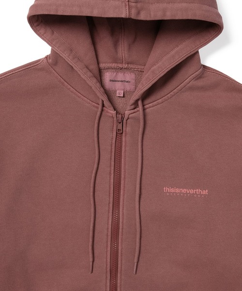 thisisneverthat パーカー INTL. Logo Zip Up Hoodie メンズ