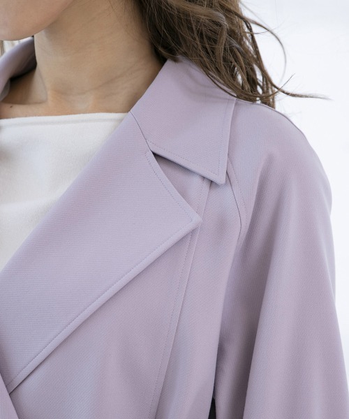 「QUEENS COURT」 トレンチコート 2 ベージュ レディース_画像6