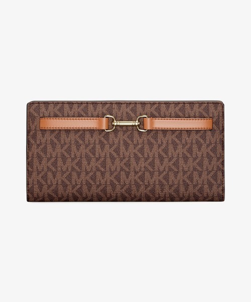 【MICHAEL KORS】CARSON ウォレット ラージ - MKシグネチャー MICHAEL KORS｜CARSON スナップ ウォレット ラージ マイケル
