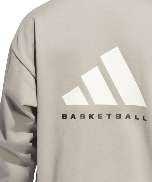 [ADIDAS] フーディ フリース バスケットボール グレー adidas パーカー ADIDAS BASKETBALL HOODY（アディダス ワン