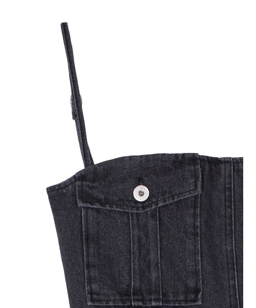 Ameri（アメリ） サロペット オーバーオール BUSTIER DENIM SET