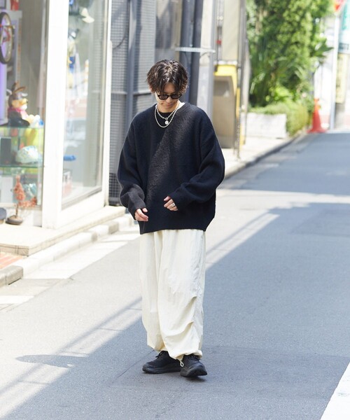 「PUBLUX」 長袖ニット LARGE ブルー メンズ_画像4