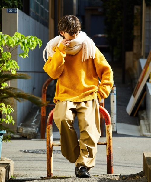 「PUBLUX」 長袖ニット LARGE ブルー メンズ_画像6