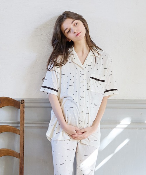 Rosemadame（ローズマダム） マタニティ 「接触冷感」ドット柄パジャマ