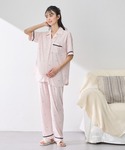マタニティ 「接触冷感」ドット柄パジャマ(産前...の詳細画像1