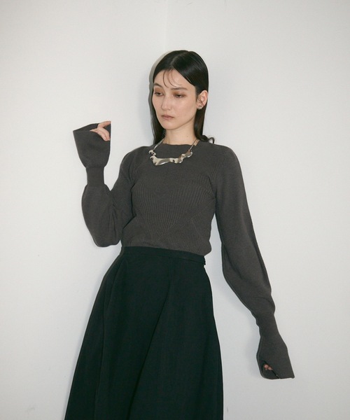 Lutim by u」 長袖ニット FREE グリーン レディース : ZOZOTOWN