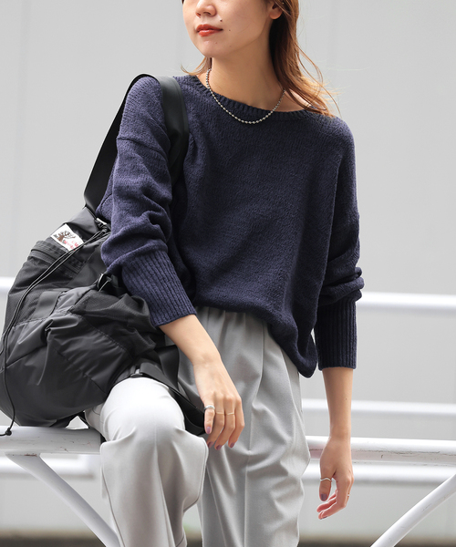 「JOURNAL STANDARD relume」 ドルマンスリーブニット FREE ブラック レディース JOURNAL STANDARD relume ニット セーター 「WEB限定追加