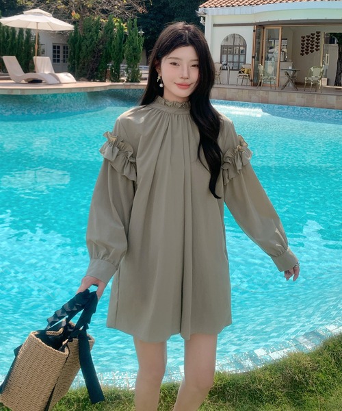 ラッシュガード フリルロンパース レディース : ZOZOTOWN Yahoo!店