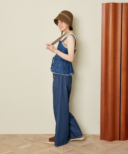 美品 Something FREAK'S STORE カットオフデニムパンツ FREAK'S STORE ジーンズ デニム デニムパンツ SOMETHING × STORE