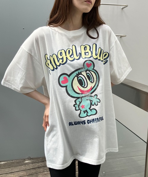 GLAMOROUS JANE tシャツ ANGEL BLUEプリントTシャツ レディース