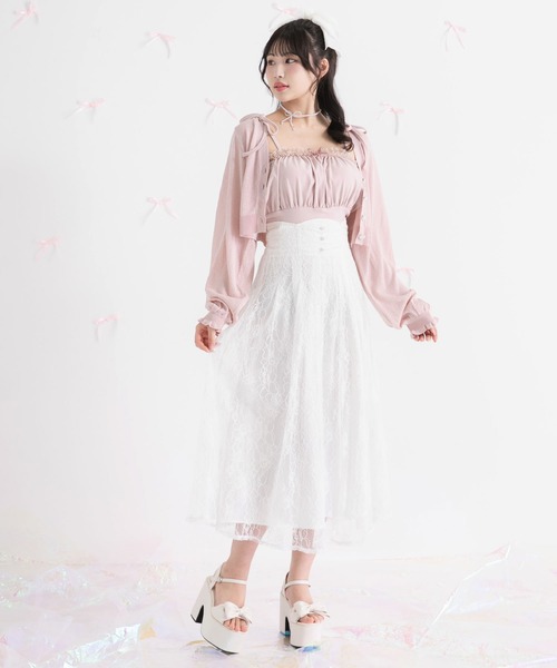 DearMyLoveRose（ディアマイラブローズ） スカート バックリボンハイ