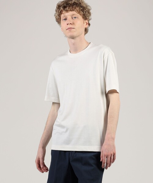 SUNSPEL（サンスペル） tシャツ コットンシルク クルーネックTシャツ