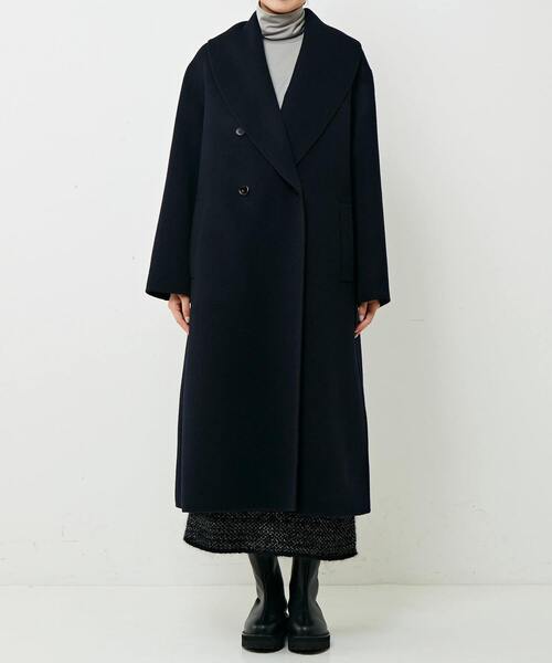 「martinique」 ステンカラーコート FREE ネイビー レディース_画像8