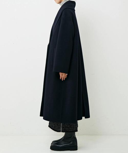 「martinique」 ステンカラーコート FREE ネイビー レディース_画像9