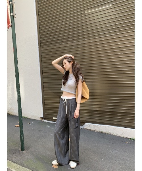 SALTMINT スラックス パンツ 「韓国ファッション」細見ストレート涼感