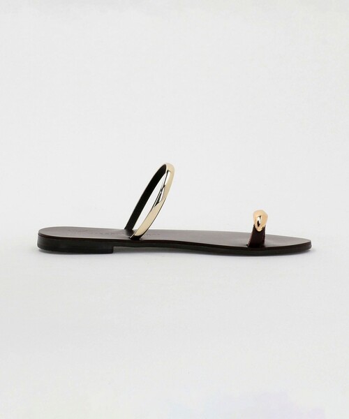 NICOLAS LAINAS メタリック サムリング サンダル size 37 NICOLAS LAINAS サンダル 「NICOLAS LAINAS」メタリック
