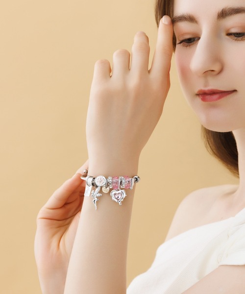 愛しすぎて大好きすぎる 初期 マスコット ブレスレット付き LA MUe アレルギー対応 ブレスレット 「LA MUe」ハートチャーム