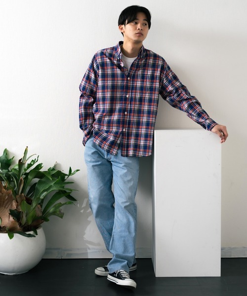 SERO ブラウス シャツ SERO/セロ B.D WIDE SHIRT MADRAS CHECK