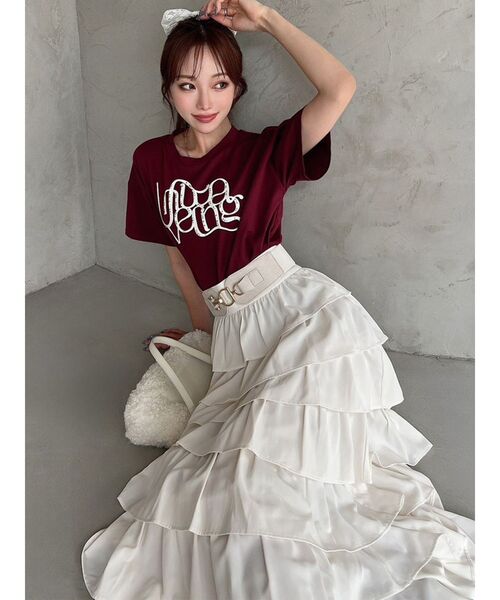 RESEXXY（リゼクシー） tシャツ 半袖 スタッズロゴTシャツ レディース
