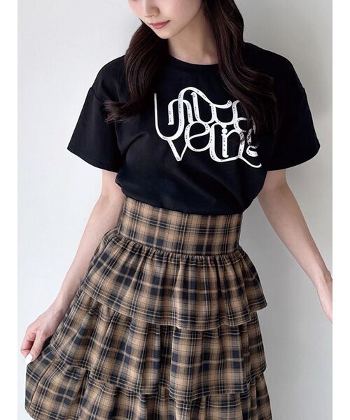RESEXXY（リゼクシー） tシャツ スタッズロゴTシャツ レディース
