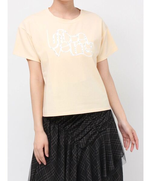 RESEXXY（リゼクシー） tシャツ スタッズロゴTシャツ レディース