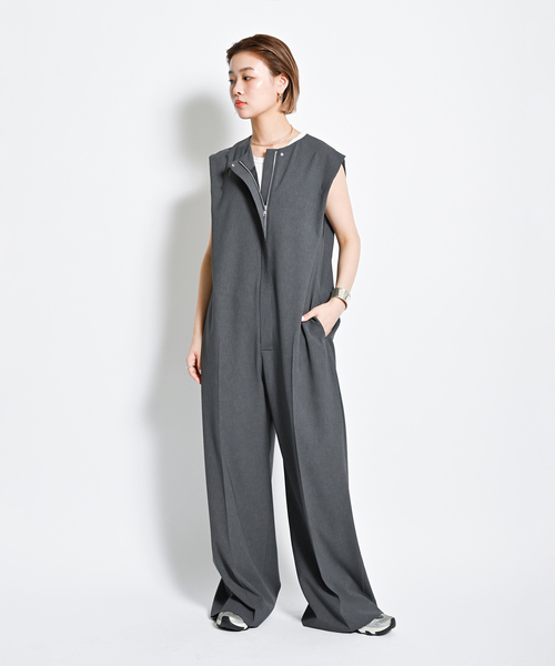CITYSHOP オールインワン ZIP ジャンプスーツ レディース
