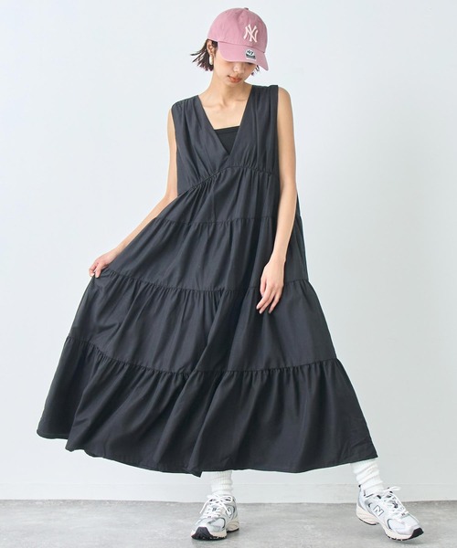 ANAP ワンピース ティアード ロング ノースリーブ : ZOZOTOWN Yahoo!店