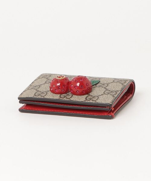 GUCCI GG スプリーム　チェリー　二つ折り財布 GUCCI 「GUCCI」 GGスプリーム チェリー 二つ折り 財布