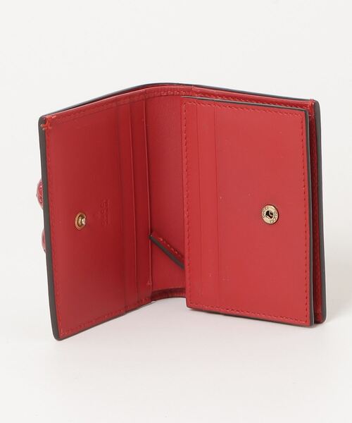GUCCI GGスプリーム チェリー 二つ折り財布 ブラウン コンパクト財布 GUCCI 「GUCCI」 GGスプリーム チェリー 二つ折り 財布