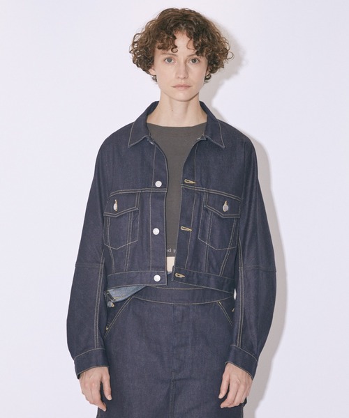 beautiful people デニムジャケット　ブラック double-end left hand twill denim blouson – beautiful people