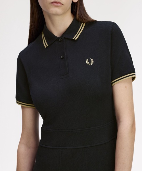 FRED PERRY（フレッドペリー） ワンピース 半袖 Tipped Pleated Tennis