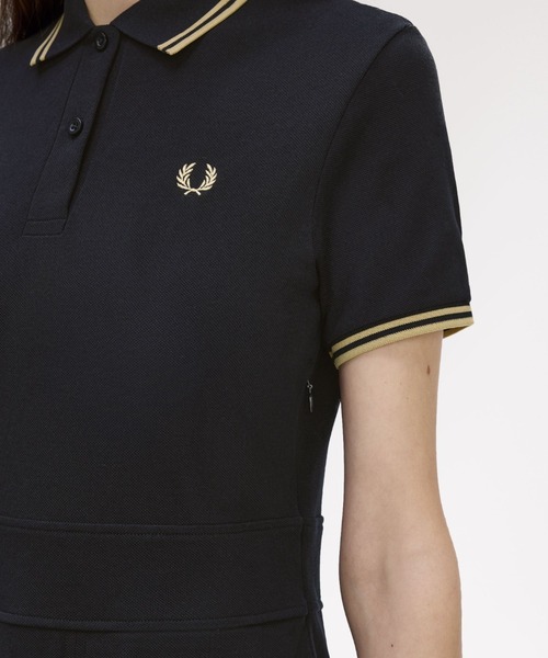 FRED PERRY（フレッドペリー） ワンピース 半袖 Tipped Pleated Tennis