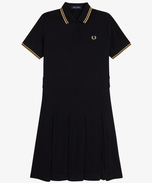 FRED PERRY（フレッドペリー） ワンピース 半袖 Tipped Pleated Tennis