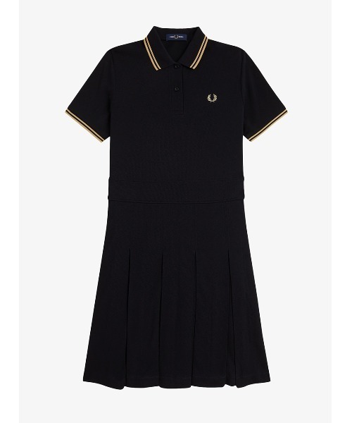 FRED PERRY（フレッドペリー） ワンピース 半袖 Tipped Pleated Tennis