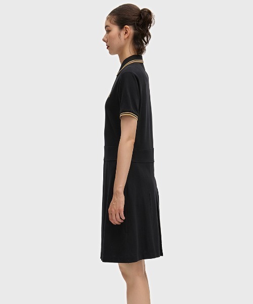 FRED PERRY（フレッドペリー） ワンピース 半袖 Tipped Pleated Tennis