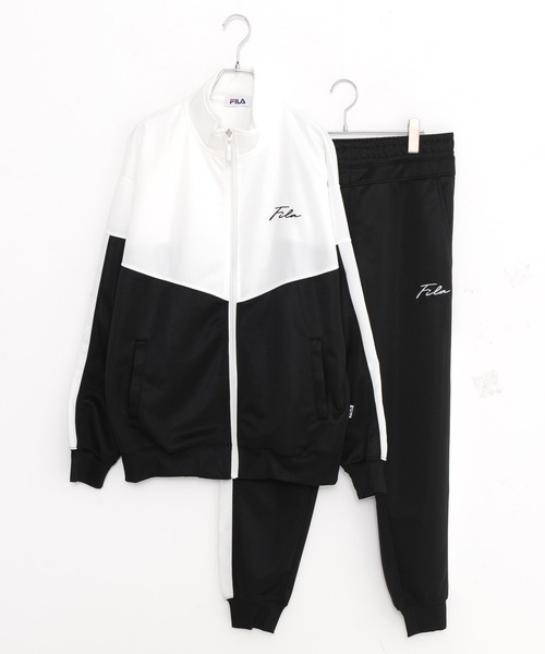 FILA♡【美品】メッセージプリントのセットアップ（Ｌサイズ相当） FILA - 【セール！！早い者勝ち！！】フィラ ジャージ