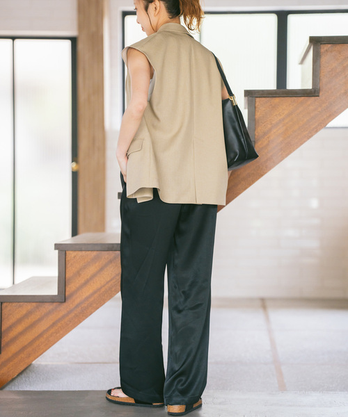 Spick＆Span ベスト ジレ メランジダブルブレストジレ
