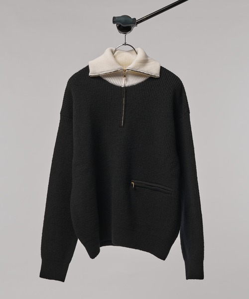 CULLNI クルニ　ニット　新品 CULLNI（クルニ） セーター ニット 「CULLNI/クルニ」ハーフZIPニット