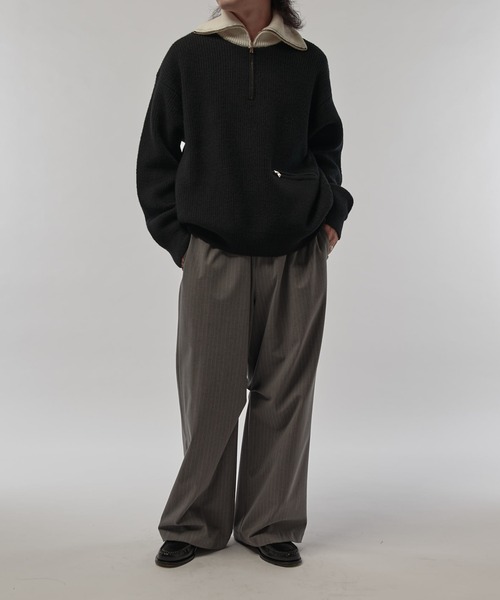 CULLNI（クルニ） セーター ニット 「CULLNI/クルニ」ハーフZIPニット