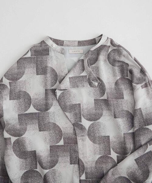 LAATO（ラート） ブラウス シャツ band collar blouse レディース 
