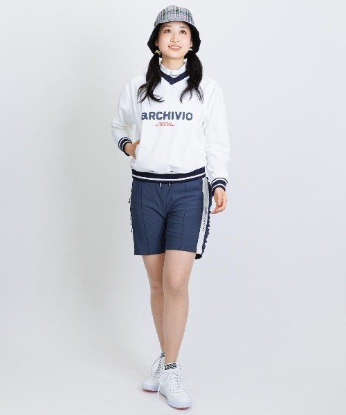 トレーナー スウェット 「LADIES」ポーチ付カレッジ風プルオーバー レディース_17