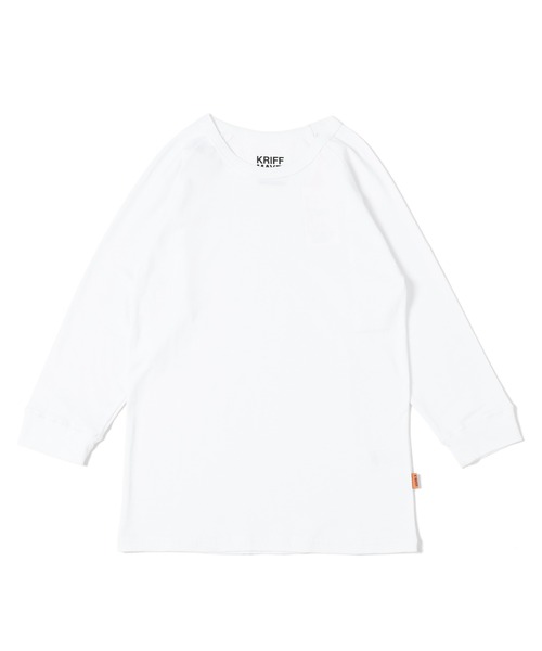 「KRIFF MAYER」 7分袖Tシャツ LARGE オフホワイト メンズ