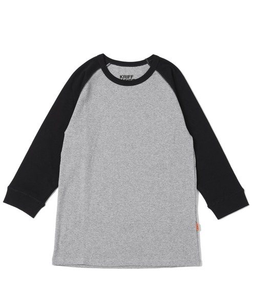「KRIFF MAYER」 7分袖Tシャツ LARGE オフホワイト メンズ