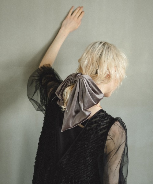 et.UNiVER ヘアクリップ Velour ribbon hair hook : ZOZOTOWN