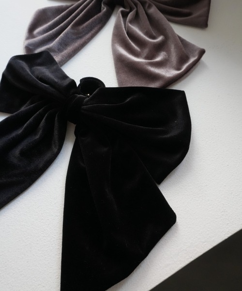 ヘアアクセサリー Ribbon-VELVET(Black) Amazon.com: 2