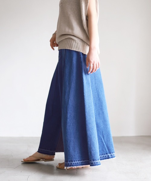 SLOBE IENA（スローブイエナ） デニムスカート 36 グレー レディース