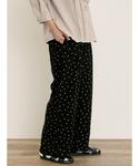 パンツ 「M/Lサイズ」レーヨン麻ゆるストレー...の詳細画像2