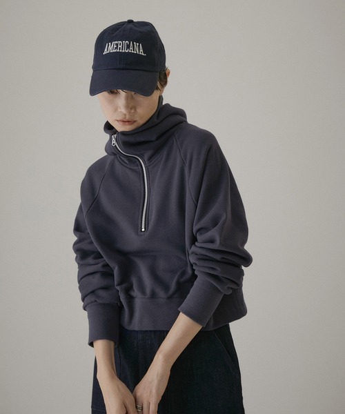 AMERICANA 「AMERICANA」 プルオーバーパーカー FREE チャコールグレー