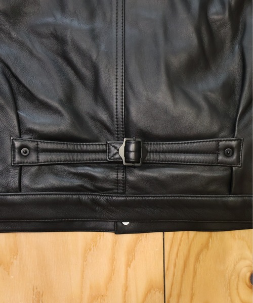 ブルゾン アウター many men many mind /ラムレザー トラッカーJKT メンズ レディースの画像