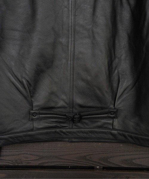 ブルゾン アウター many men many mind /ラムレザー トラッカーJKT メンズ レディースの画像